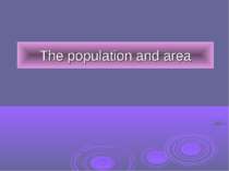The population and area