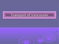 Transport of Vancouver