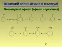 Взаємний вплив атомів в молекулі Мезомерний ефект (ефект спряження)