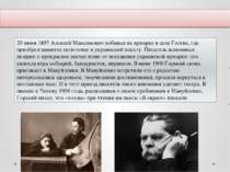 29 июня 1897 Алексей Максимович побывал на ярмарке в селе Голтва, где приобре...