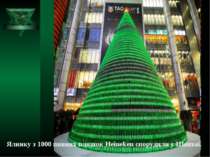 Ялинку з 1000 пивних пляшок Heineken спорудили у Шанхаї.
