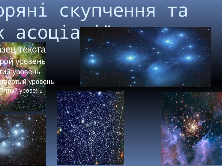 Зоряні скупчення та їх асоціації