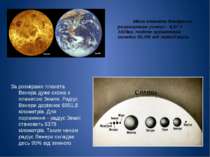 Маса планети Венера по розрахункам учених - 4,87 × 1024кг, тобто орієнтовно с...