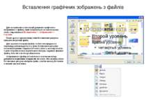 Вставлення графічних зображень з файлів Для вставлення в текстовий документ г...