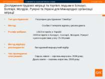 Дослідження трудової міграції та торгівлі людьми в Білорусі, Болгарії, Молдов...