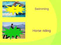Swimming Horse riding Blot