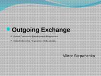 Outgoing Exchange Global Community Development Programme Global Internship Pr...