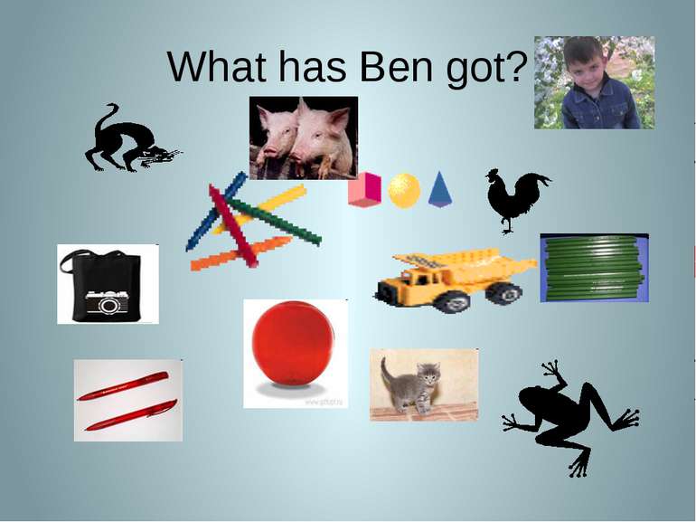 ‾ What has Ben got?