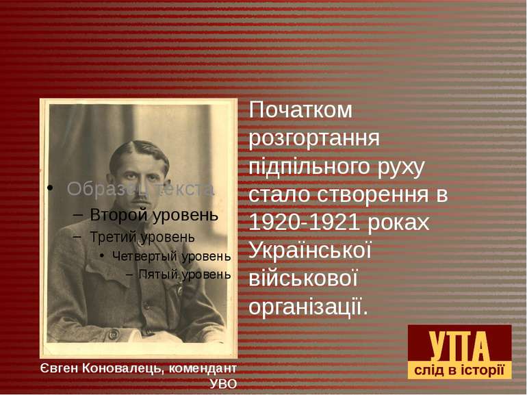 Початком розгортання підпільного руху стало створення в 1920-1921 роках Украї...