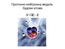 Протонно-нейтронна модель будови атома