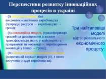 Перспективи розвитку інноваційних процесів в україні - (І) ресурсна модель бе...