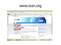 www.issn.org (с) Інформатіо, 2011