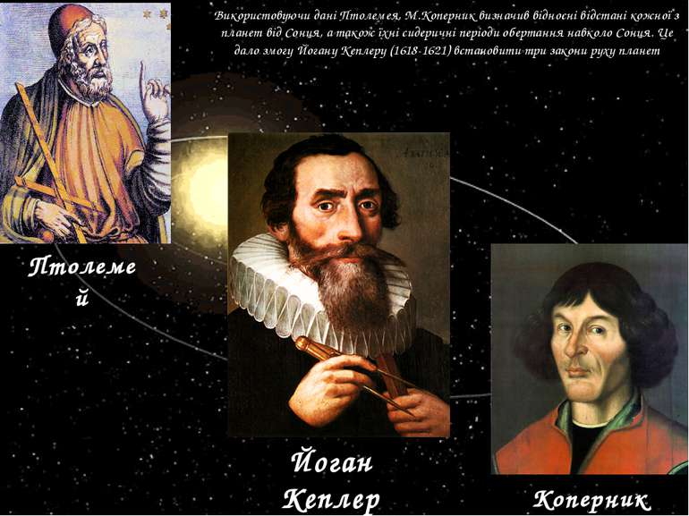 Використовуючи дані Птолемея, М.Коперник визначив відносні відстані кожної з ...
