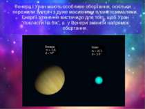 Венера і Уран мають особливе обертання, оскільки пережили зустріч з дуже маси...