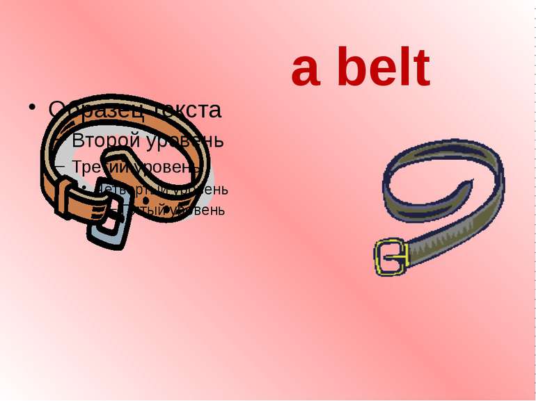 a belt