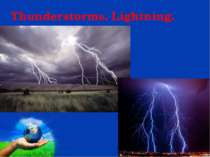 Thunderstorms. Lightning. Page