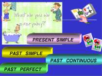 PAST SIMPLE PAST CONTINUOUS PAST PERFECT PRESENT SIMPLE