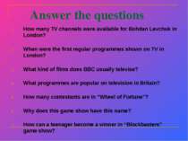 Answer the questions How many TV channels were available for Bohdan Levchuk i...