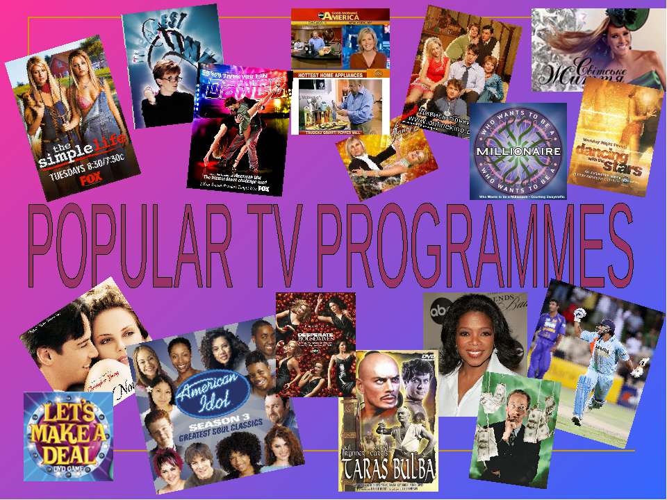 presentation about tv programmes