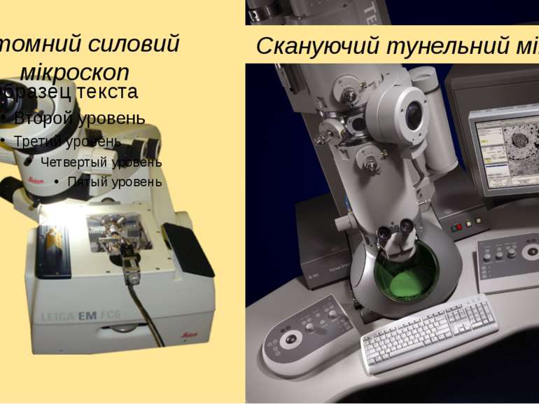 Скануючий тунельний мікроскоп Атомний силовий мікроскоп