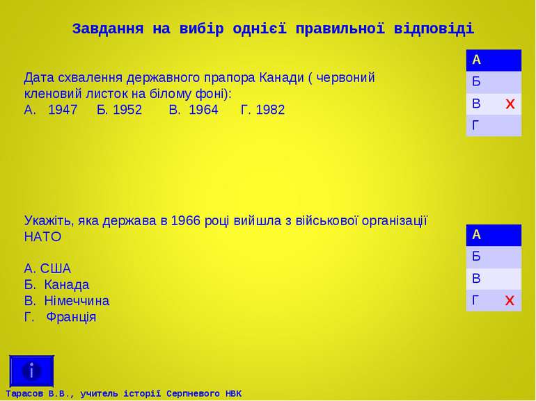 Завдання на вибір однієї правильної відповіді Укажіть, яка держава в 1966 роц...