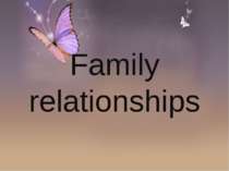 "Family relationships"