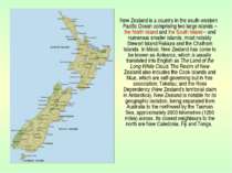 New Zealand is a country in the south-western Pacific Ocean comprising two la...
