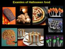 Examles of Halloween food