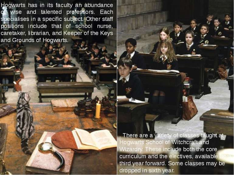 Hogwarts has in its faculty an abundance of wise and talented professors. Eac...