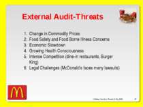 O’Malley, Ouellette, Plourde, & Roy 2009 * External Audit-Threats Change in C...