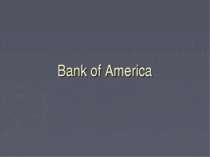 "Bank of America"