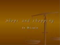 "Shops and shopping"