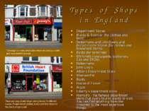 Types of Shops in England Department Stores Marks & Spencer (for clothes and ...