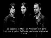 30 Seconds to Mars - an American rock band from Los Angeles, California, perf...