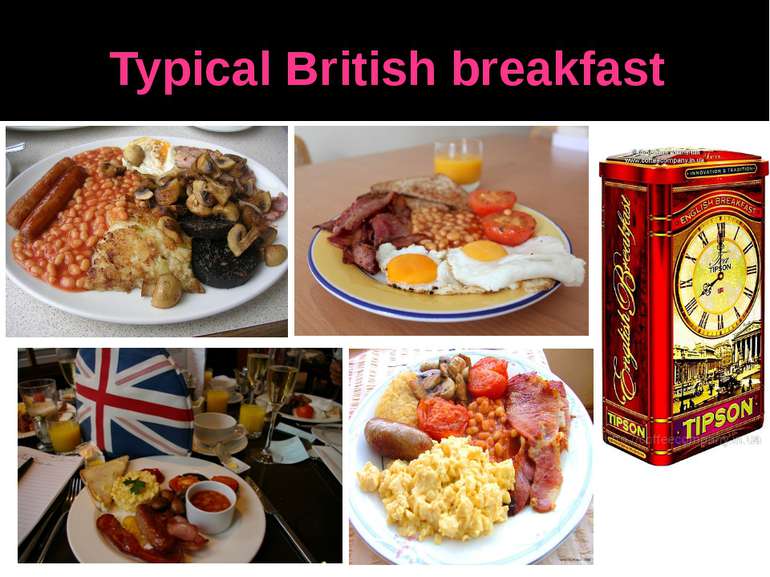 Typical British breakfast