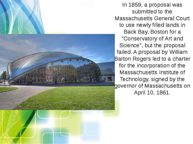 In 1859, a proposal was submitted to the Massachusetts General Court to use n...