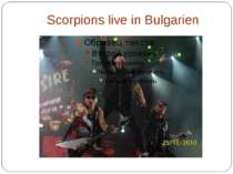 Scorpions live in Bulgarien