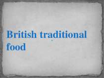 "British traditional food"