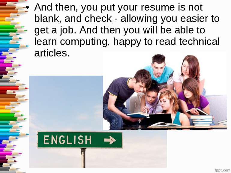 And then, you put your resume is not blank, and check - allowing you easier t...