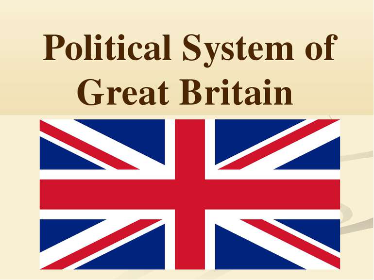Political System of Great Britain