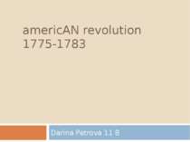 "AmericAN revolution 1775-1783"