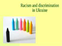 "Racism and discrimination in Ukraine"