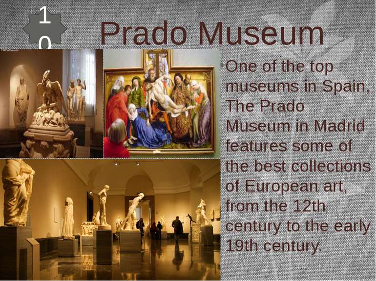 Prado Museum One of the top museums in Spain, The Prado Museum in Madrid feat...