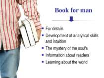 Book for man For details Development of analytical skills and intuition The m...