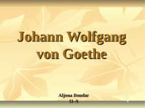 "Johann Wolfgang von Goethe"