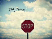 UK Donts