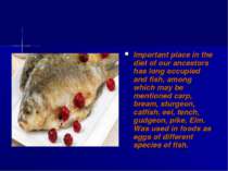 Important place in the diet of our ancestors has long occupied and fish, amon...