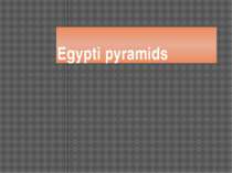 Egypti pyramids