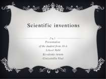 "Scientific inventions"