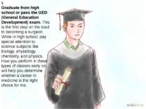 1 Graduate from high school or pass the GED (General Education Development) e...
